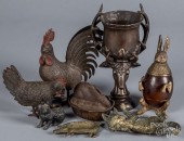 GROUP OF METALWARE, 19TH AND 20TH C.Group
