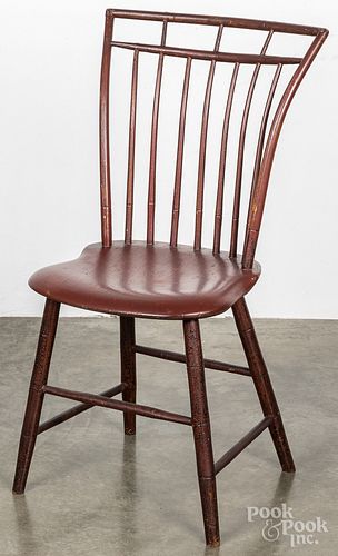 BIRDCAGE WINDSOR SIDE CHAIR 19TH 315691