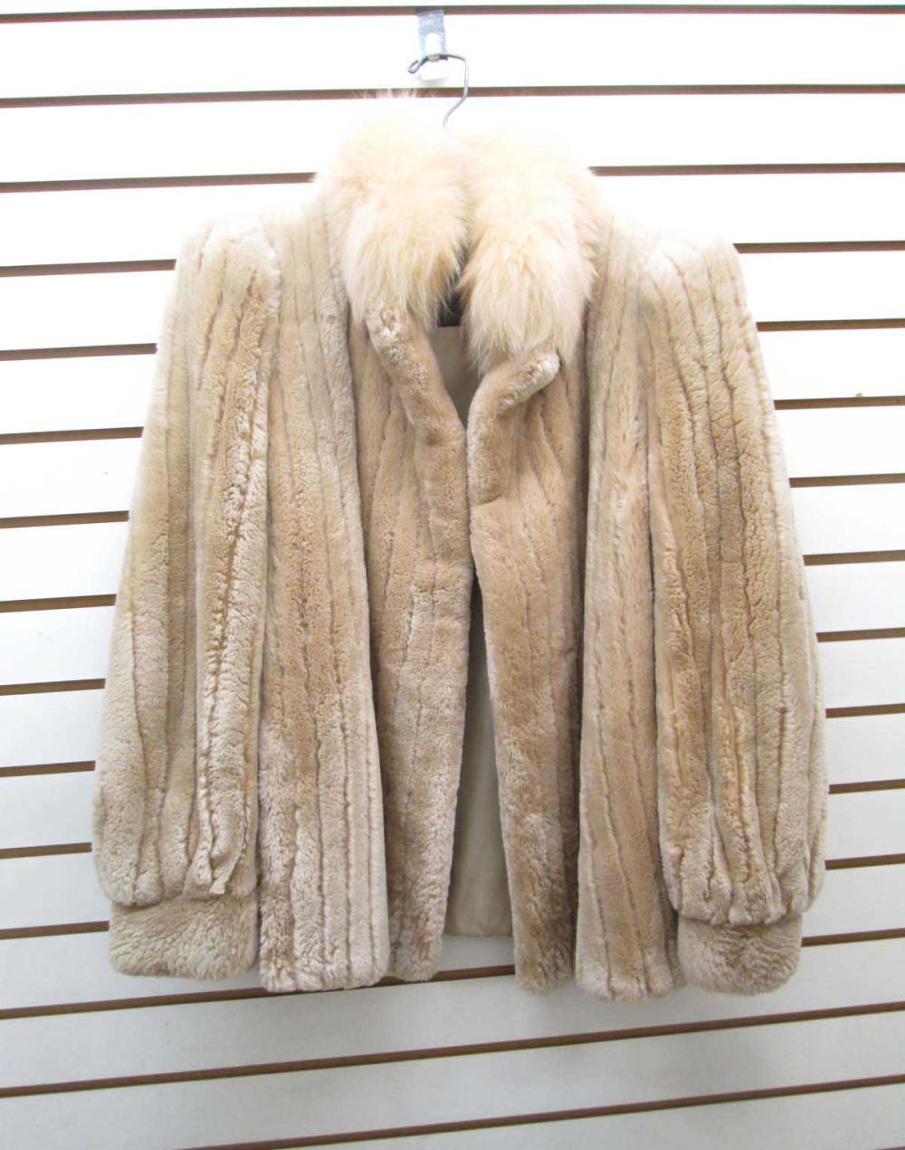 LADY S SHEARED FUR COAT WITH FOX 315884