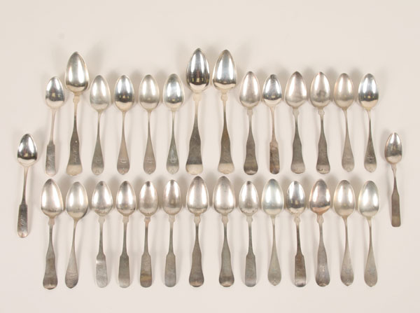 Coin silver spoons various makers  4f351