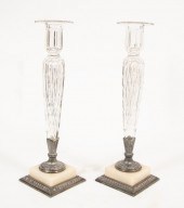 PAIR OF PAIRPOINT CUT GLASS AND 318133