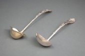 TWO AMERICAN STERLING SILVER LADLESTwo