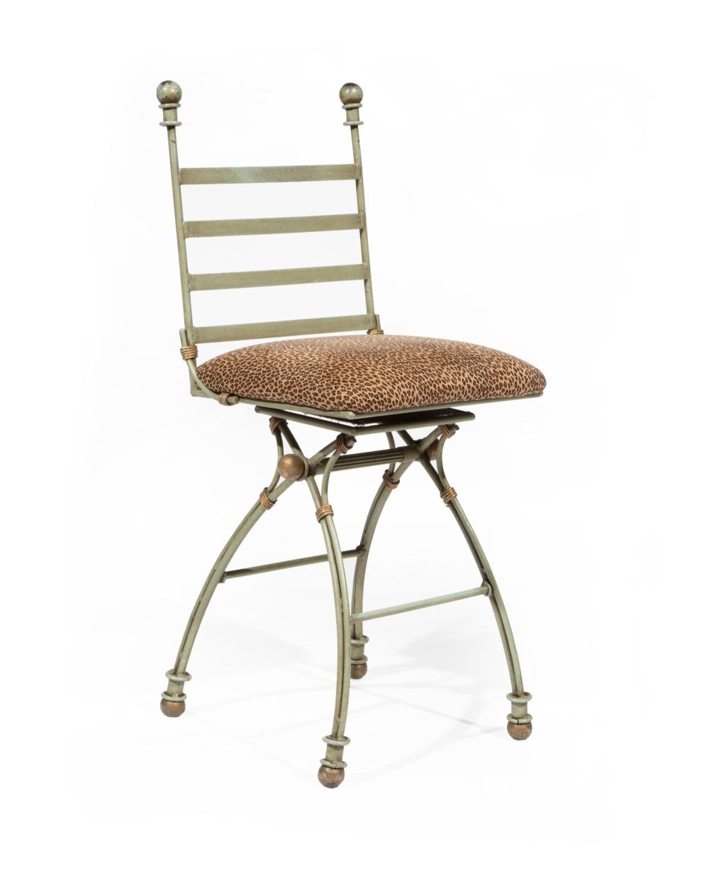 CONTEMPORARY PAINTED METAL CHAIRContemporary 3186f2