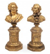 FRENCH BRONZE PORTRAIT BUSTS OF FRENCH
