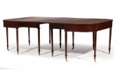 LATE FEDERAL CARVED MAHOGANY DINING 319022