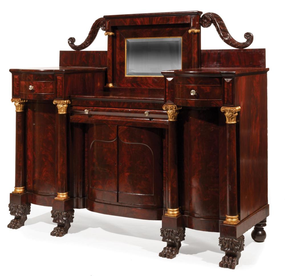 CARVED MAHOGANY AND PARCEL GILT 31930f