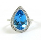 BLUE TOPAZ DIAMOND AND FOURTEEN 3171e4
