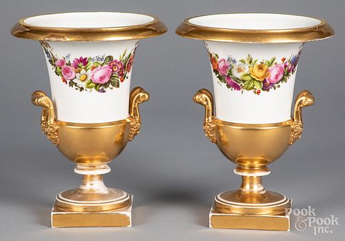 PAIR OF TUCKER STYLE PAINTED PORCELAIN 317486