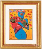TWO PETER MAX SIGNED PLAQUESTwo 3174a8