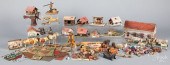 GERMAN PAINTED NOAHS ARK WITH ANIMALS,