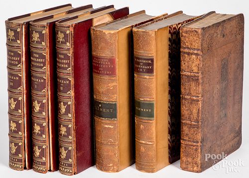 GROUP OF LEATHER BOUND BOOKSGroup 317547