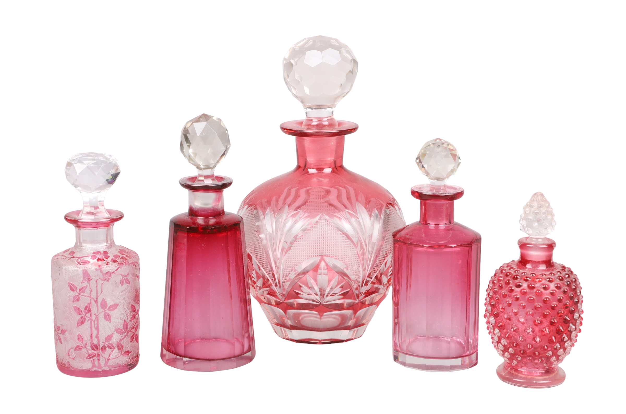  5 Glass and crystal scent bottles 317e88