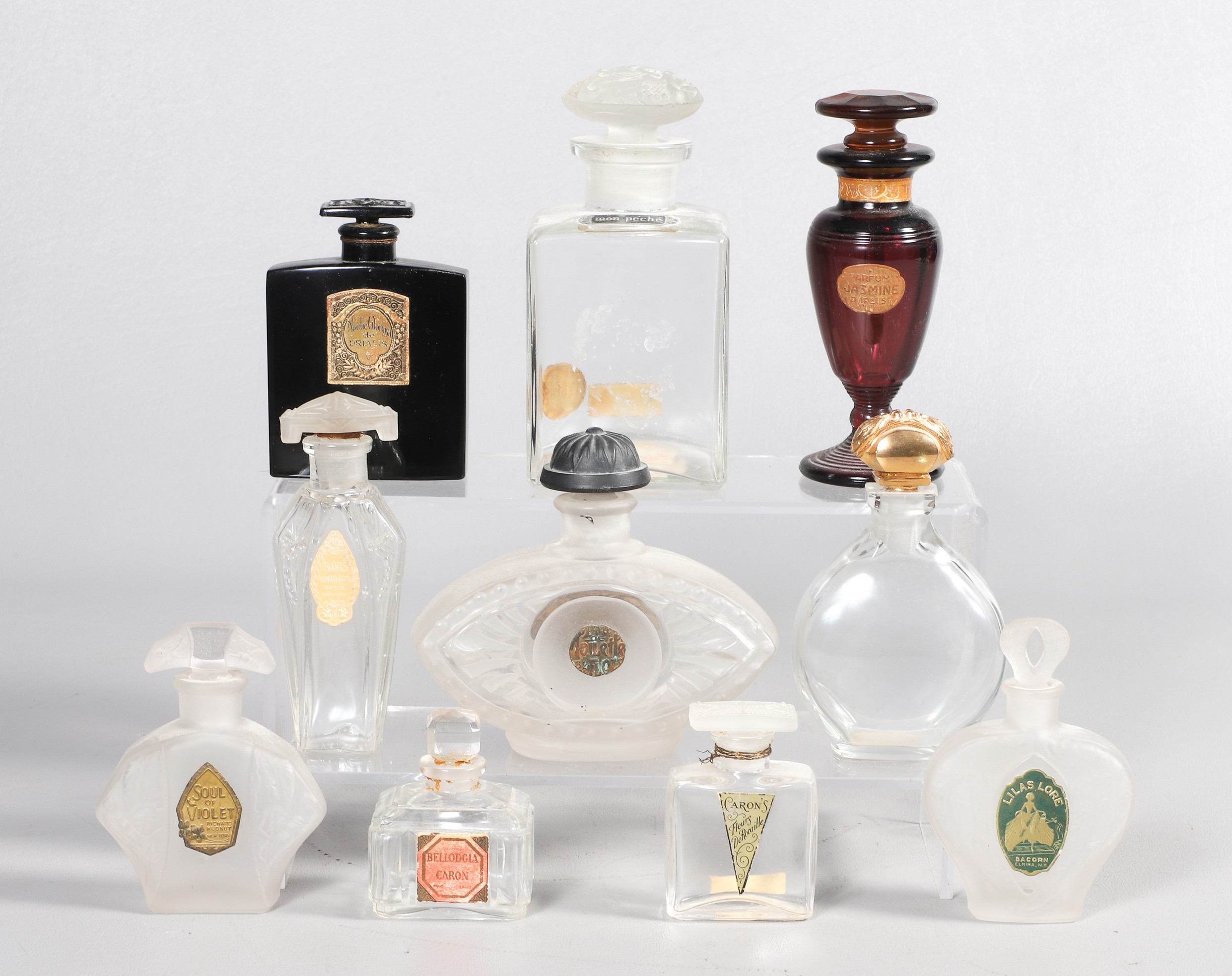 (10) Early 20th C scent bottles