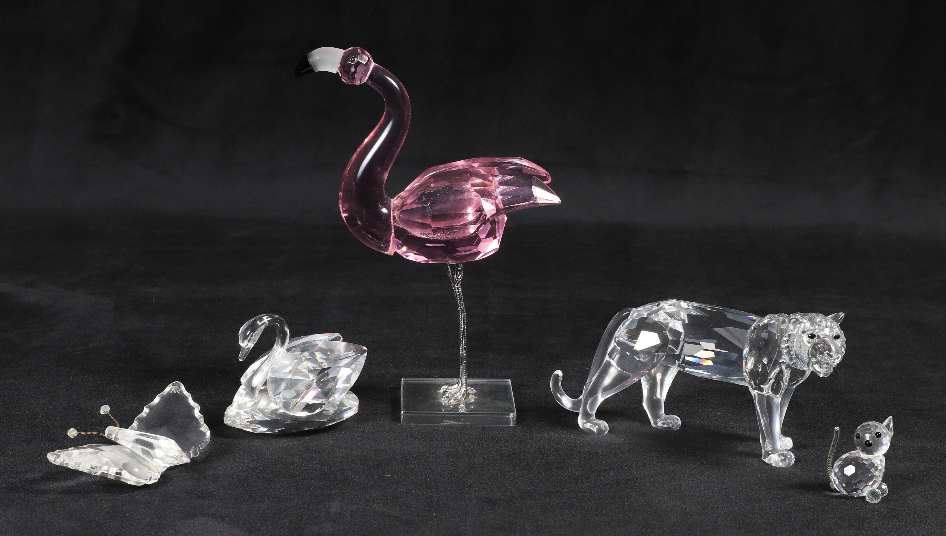  5 Swarovski style crystal figurines  317eb4