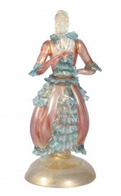 Murano Art Glass Sculpture of a Woman
