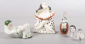 (5) 1940s porcelain figural items to