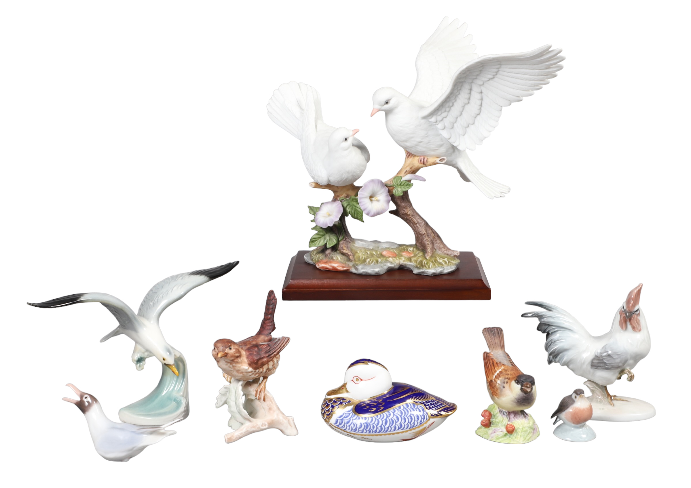  8 Porcelain bird figurines including 317ee4