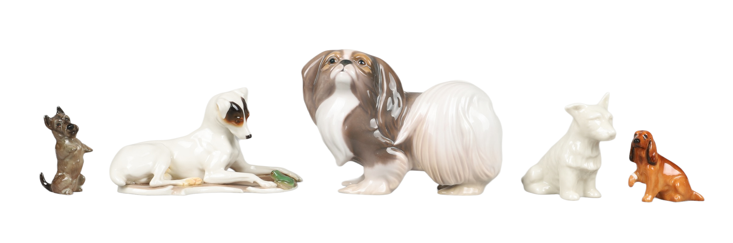  5 Porcelain dog figurines c o 317efa
