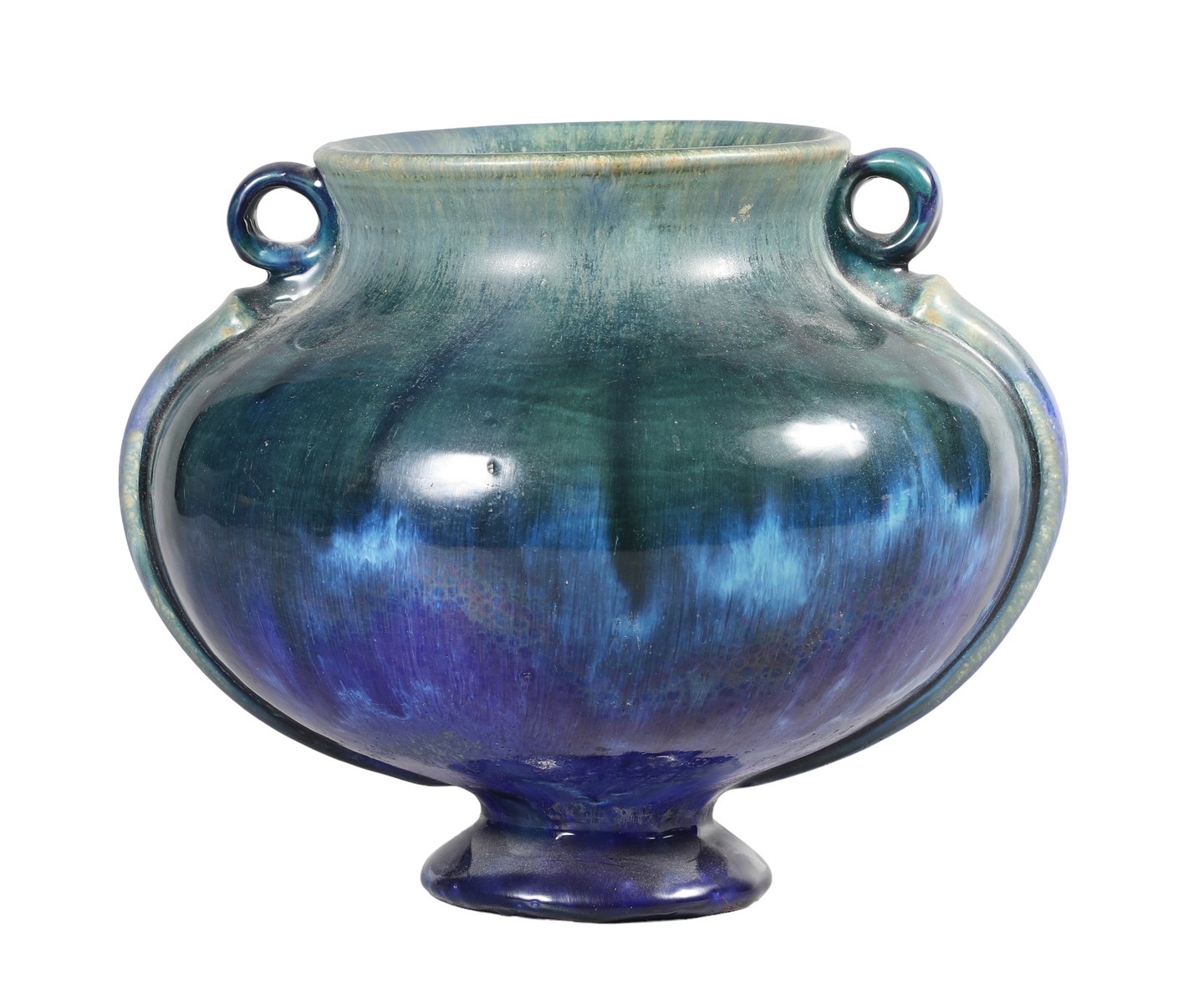 Fulper art pottery handled vase  317f04
