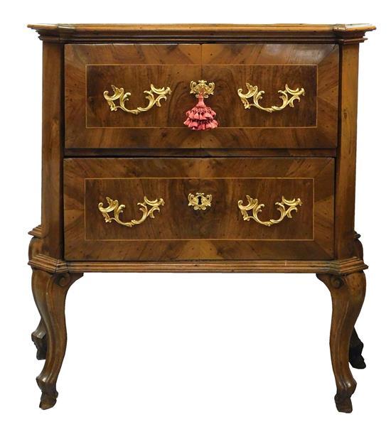 18TH C CONTINENTAL TWO DRAWER 31b045
