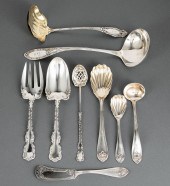 COIN SILVER & STERLING SILVER SERVING