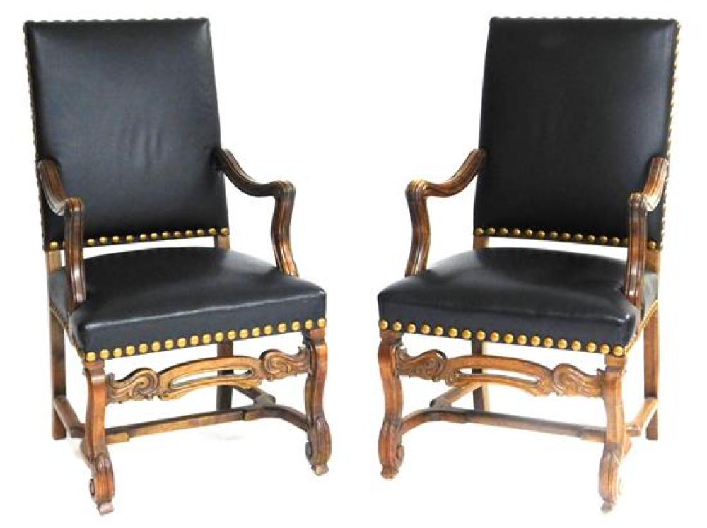PAIR OF BAROQUE STYLE ARMCHAIRS  31b4c6