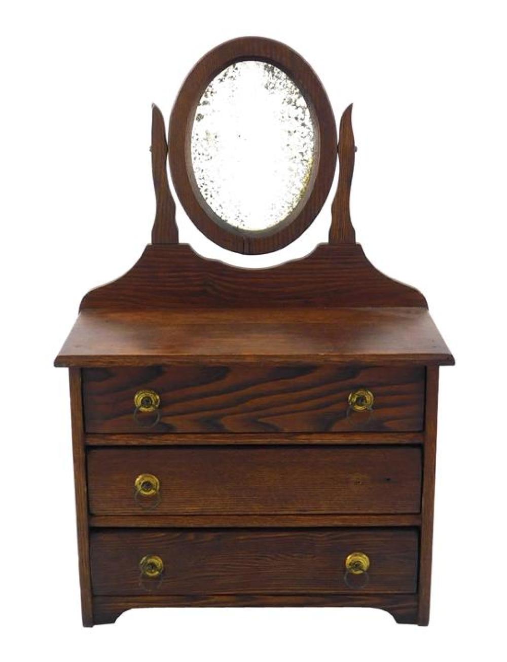DIMINUTIVE CHEST WITH MIRROR LATE 31b4e1