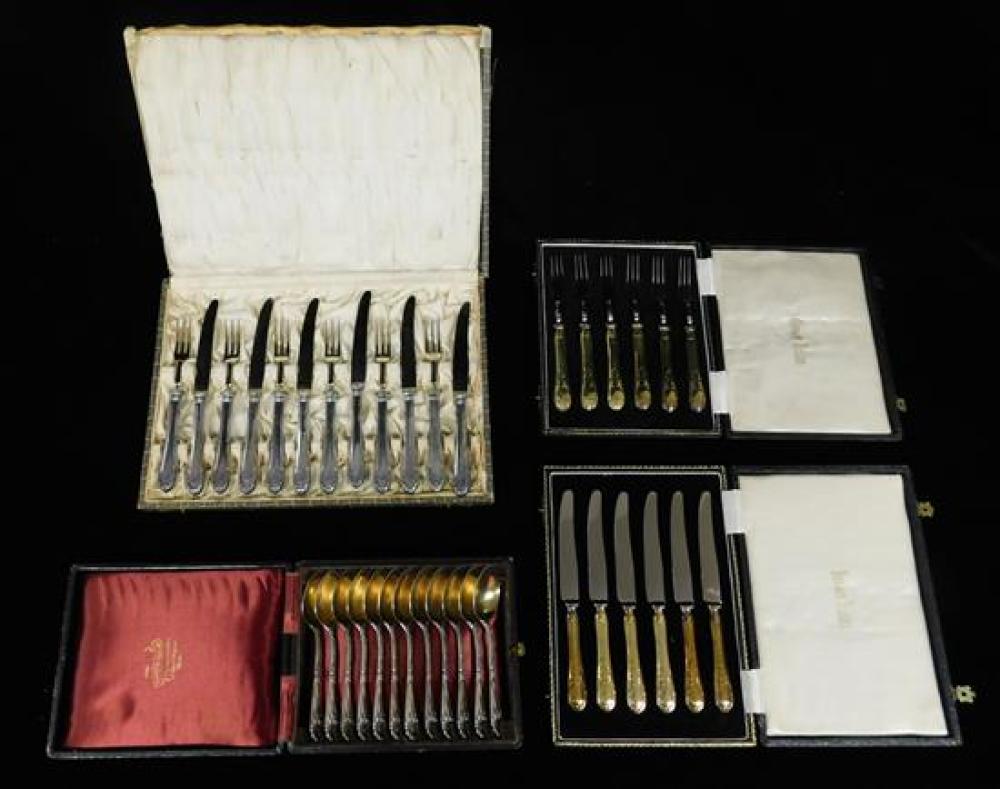 SILVER FOUR BOXED SETS OF SILVER 31b540