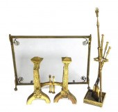 FIREPLACE ACCESSORIES INCLUDING PAIR