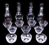 GLASS FOURTEEN PIECES OF CUT OR 31b76a