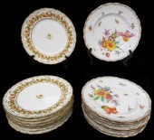 CHINA: HAND-PAINTED DRESDEN AND LIMOGES