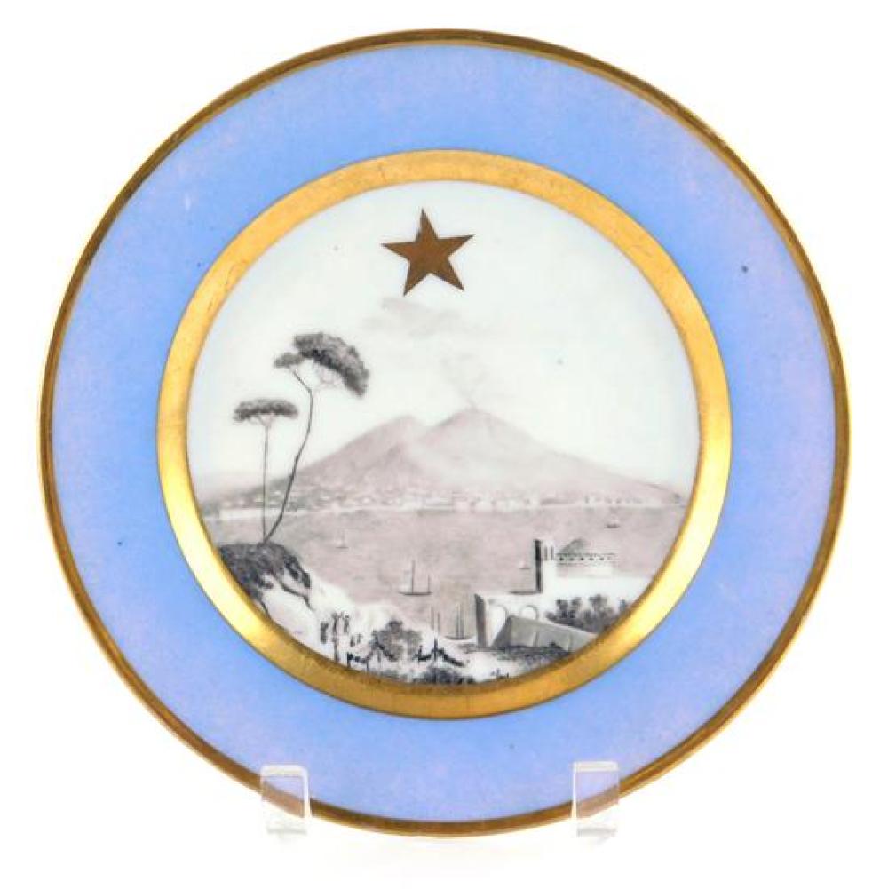 19TH C FRENCH PORCELAIN PLATE 31b876