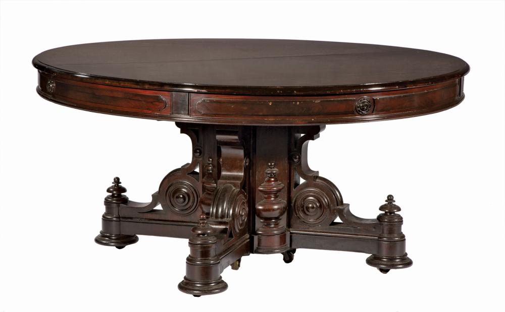 CARVED ROSEWOOD EXTENSION DINING 31b9fd