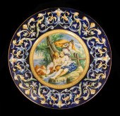 LARGE ITALIAN FAIENCE CERAMIC CHARGER  31bbb7