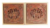 ASIAN PAIR CARVED WOODEN   31bbf9