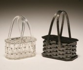 Two vintage lucite handbags, one by