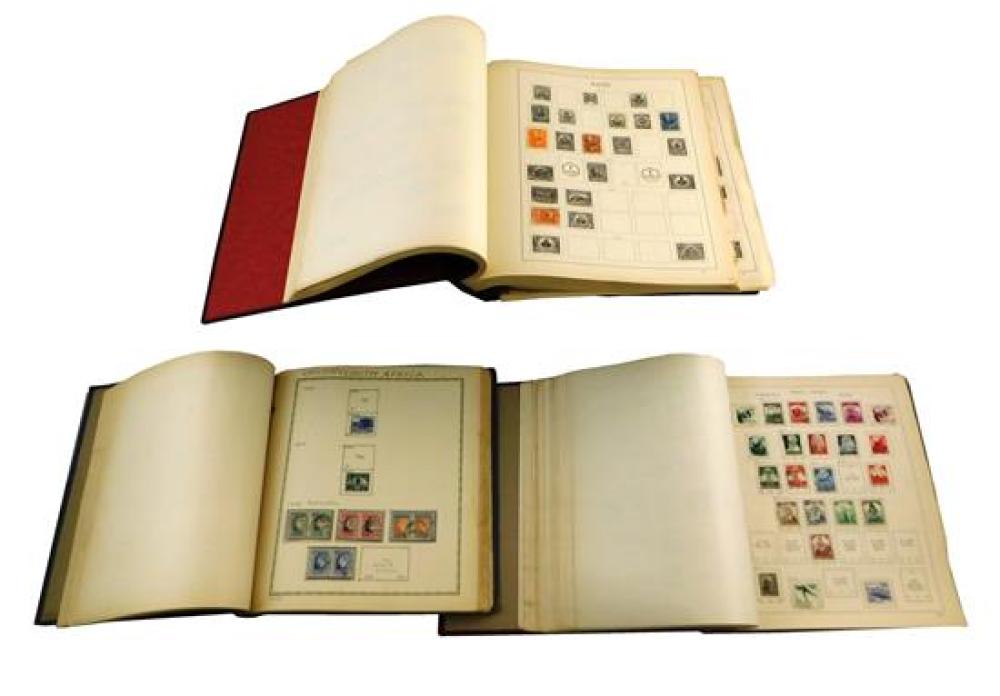 THREE EUROPEAN STAMP ALBUMS WITH 31bcea