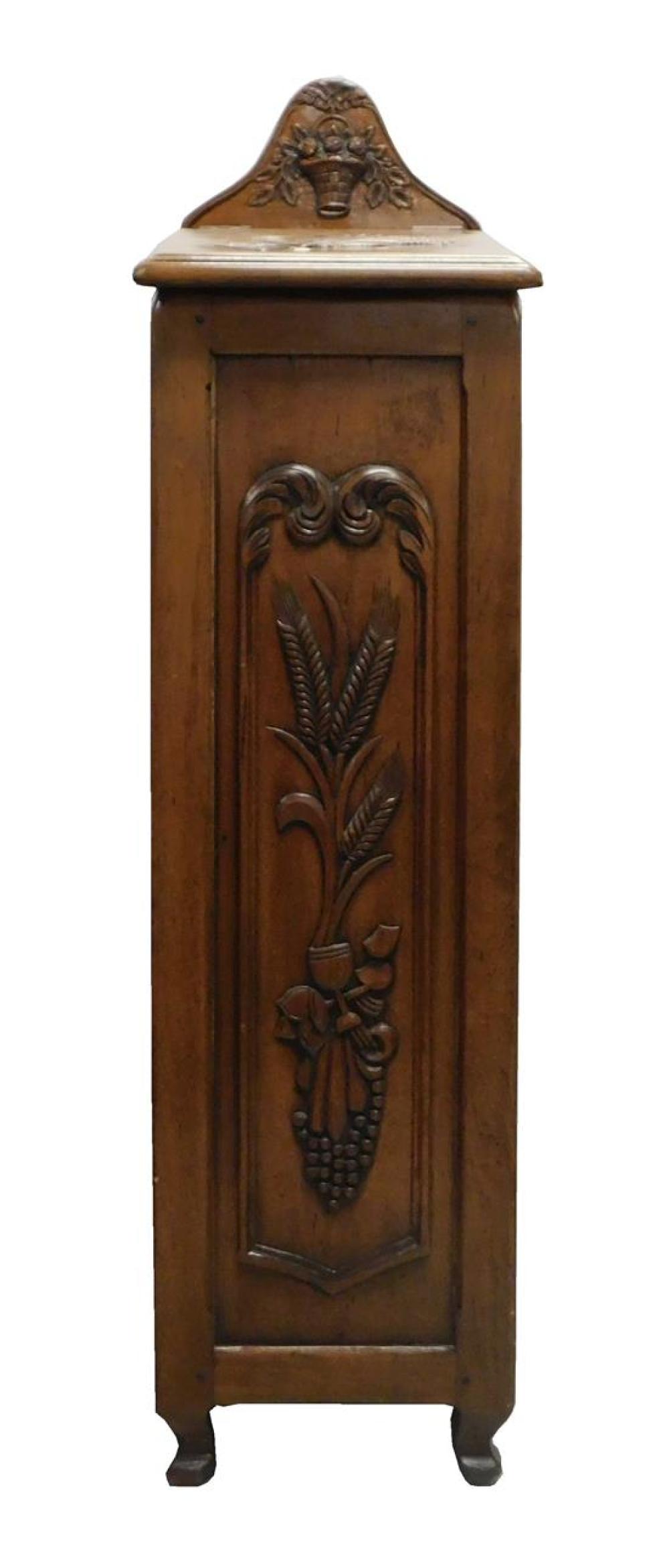 COUNTRY FRENCH CARVED PANETIERE  31bd06