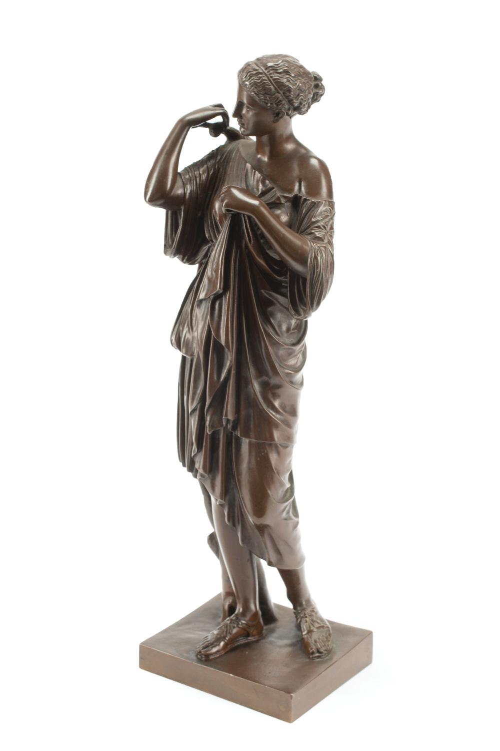 FRENCH PATINATED BRONZE OF DIANA 319875