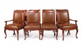 LOUIS XV-STYLE MAHOGANY DINING CHAIRSSet