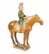 CHINESE POTTERY EQUESTRIAN GROUPChinese