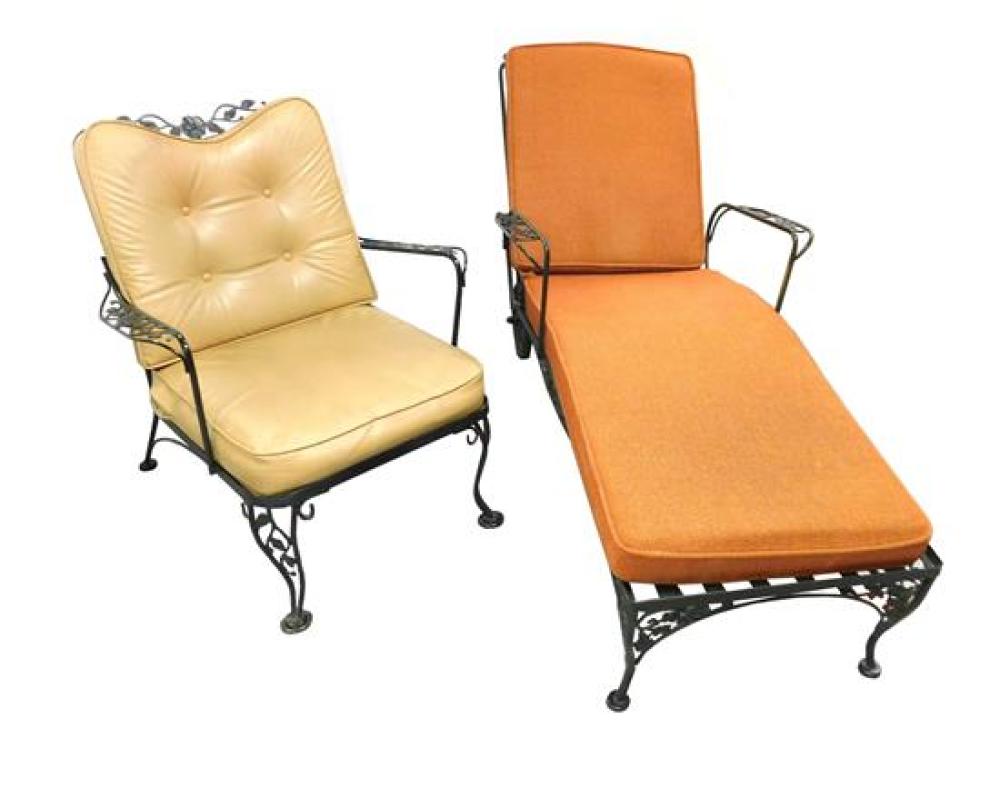 PATIO METAL CHAISE LOUNGE AND 31ced9
