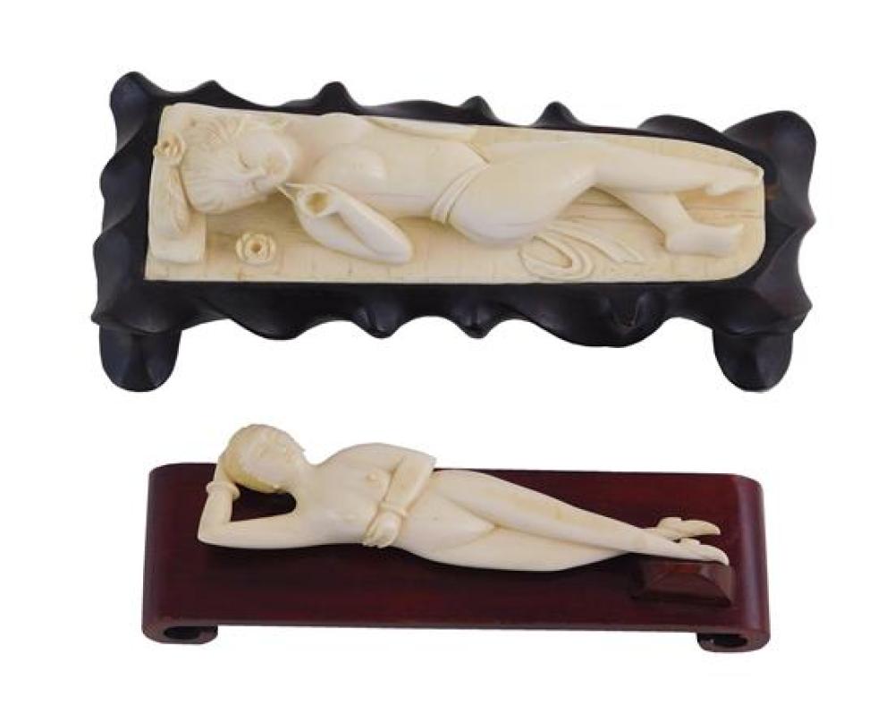 ASIAN TWO IVORY DOCTOR DOLLS  31d111