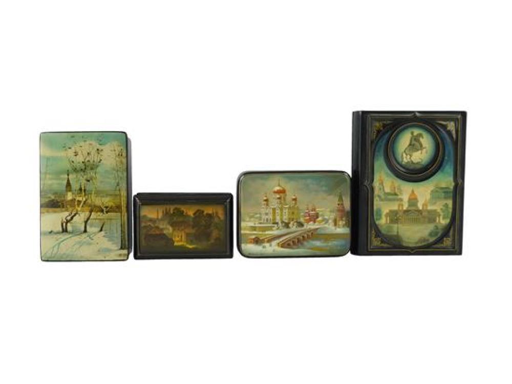 RUSSIAN HAND PAINTED LACQUER BOXES  31d16f
