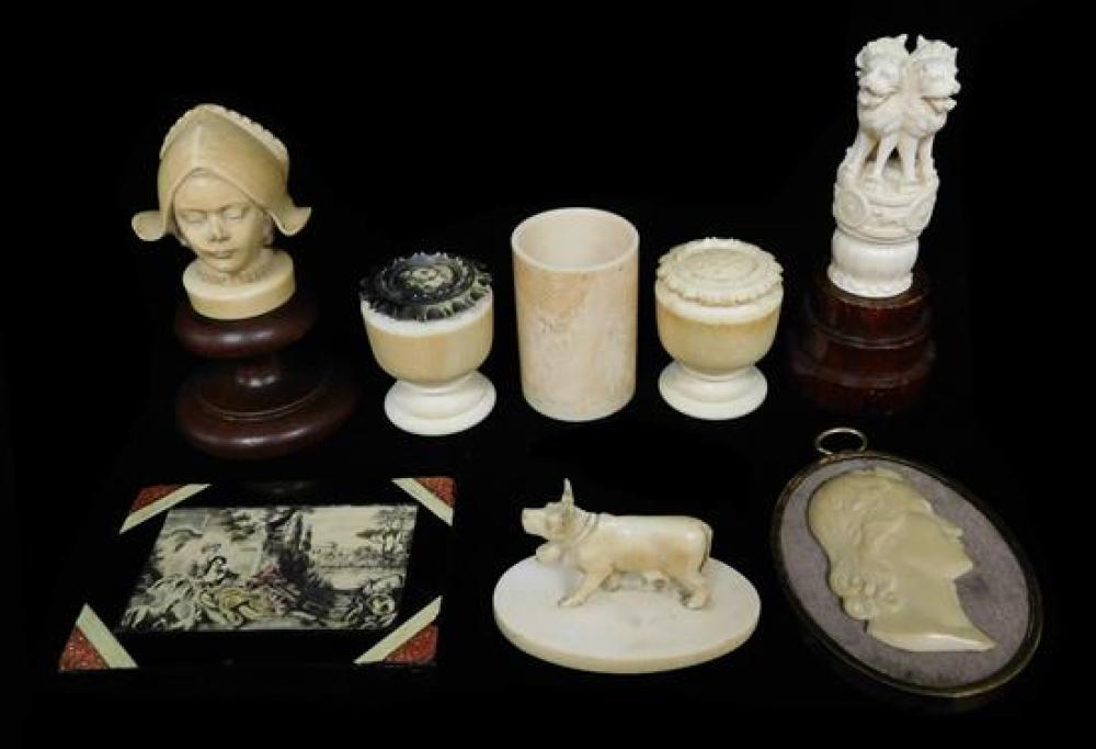 IVORY MOSTLY CONTINENTAL 19TH 20TH 31d168