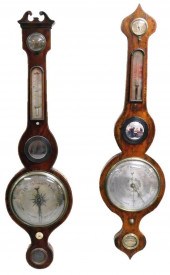 TWO 19TH C BANJO WALL BAROMETERS  31d4d7