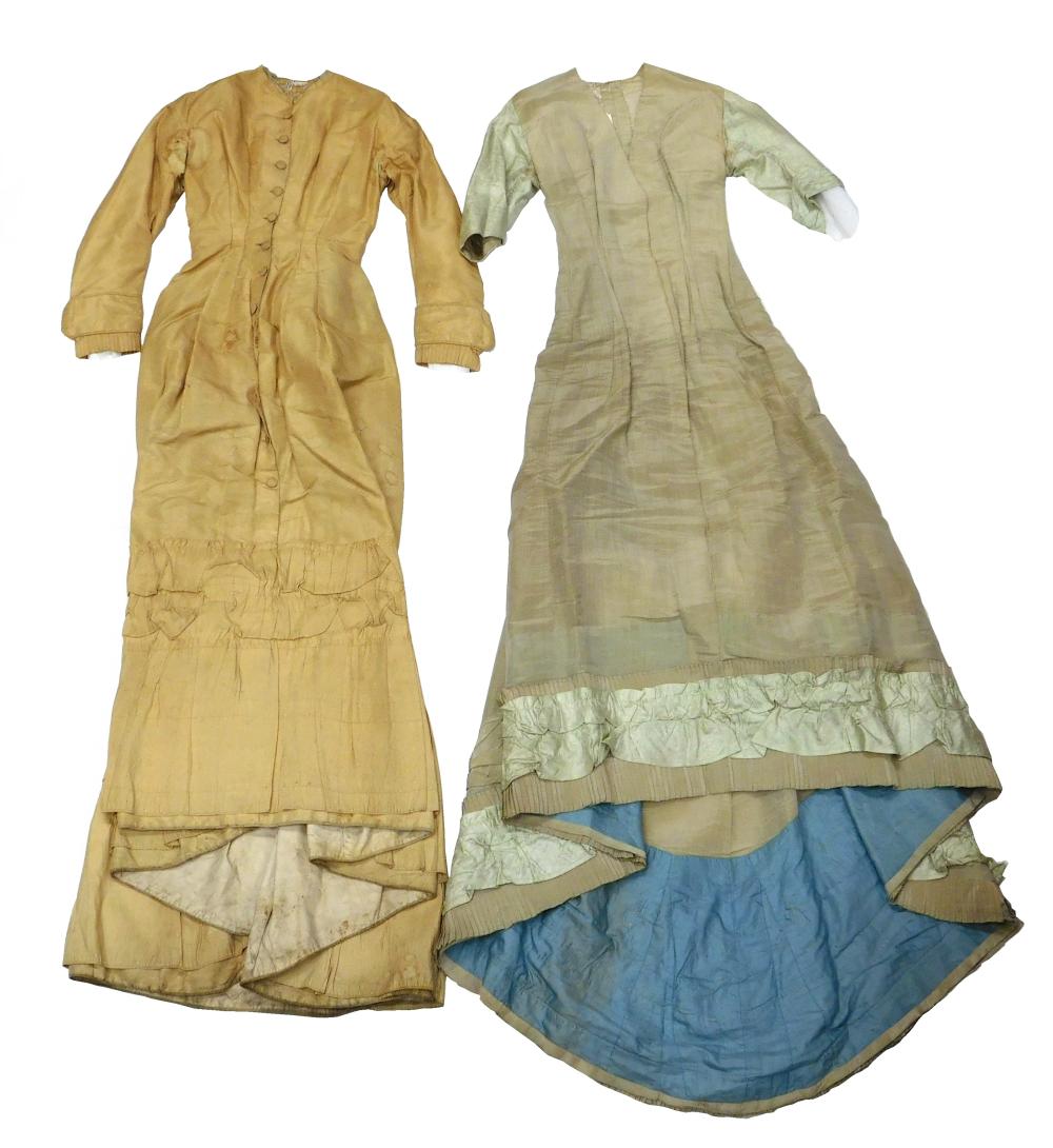 TWO LATE 19TH C DRESSES MUSEUM 31d75d