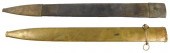 WEAPONS: PAIR OF SWORD SCABBARDS: BRASS