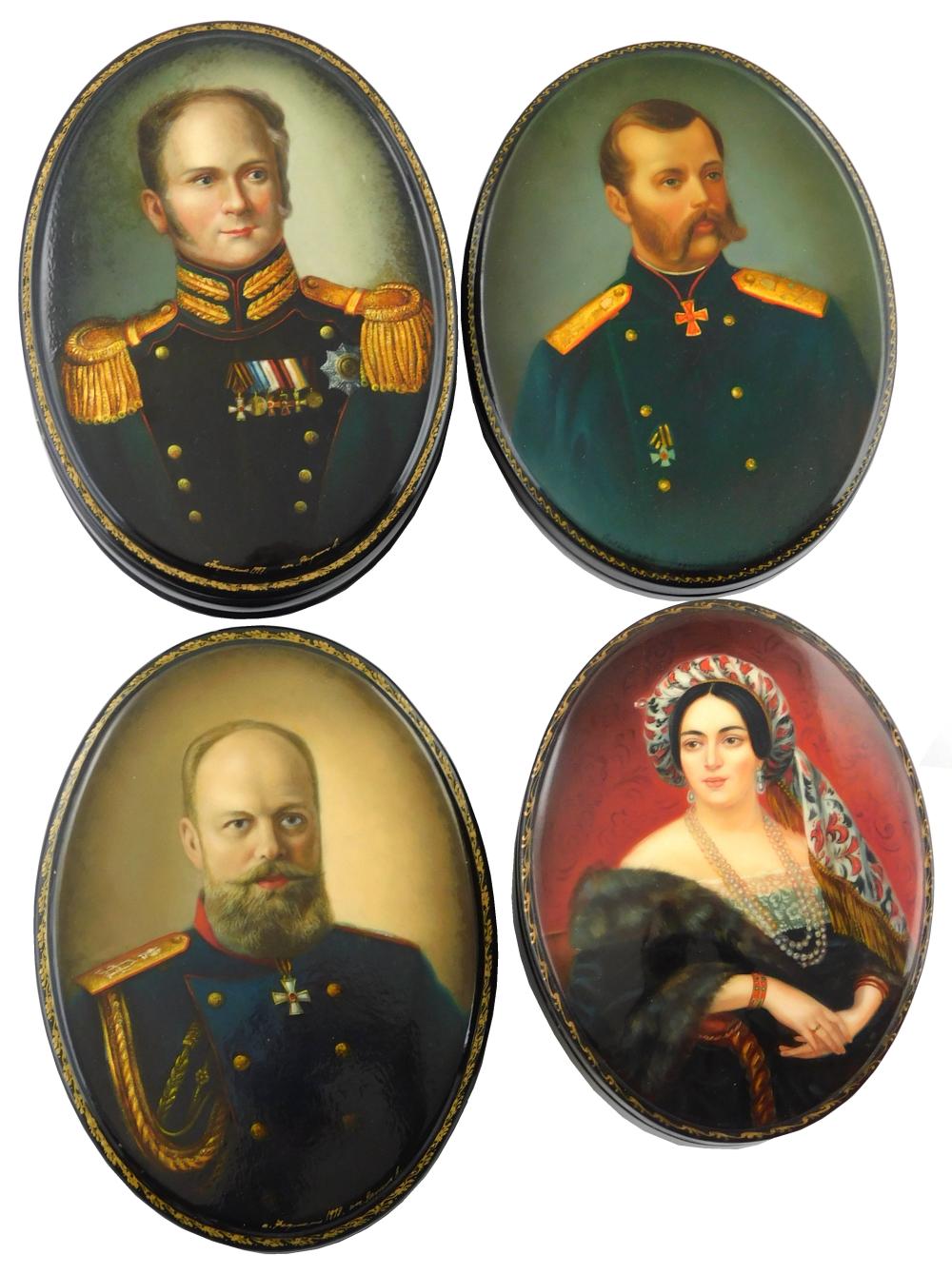 RUSSIAN HAND PAINTED LACQUER BOXES  31d79e