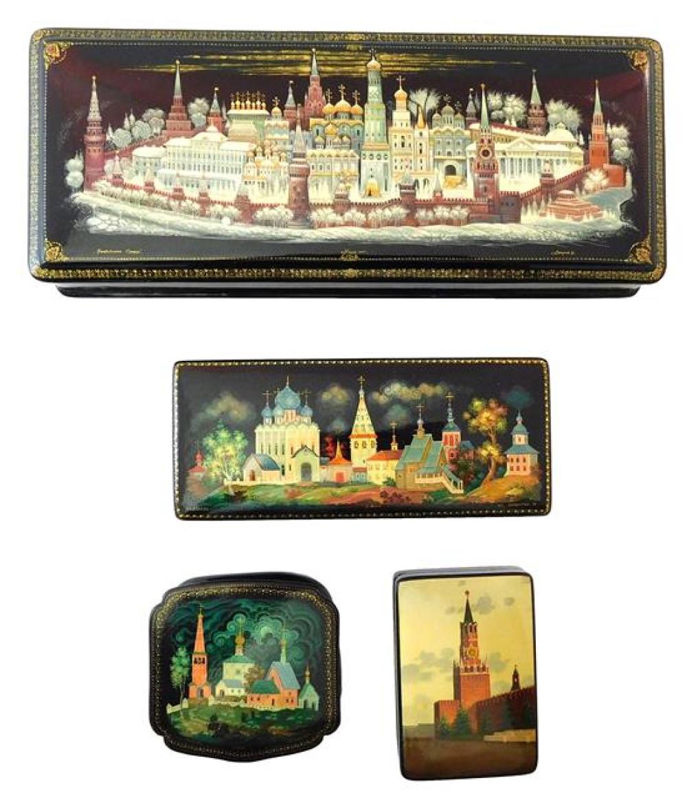 RUSSIAN HAND PAINTED LACQUER BOXES  31d89e